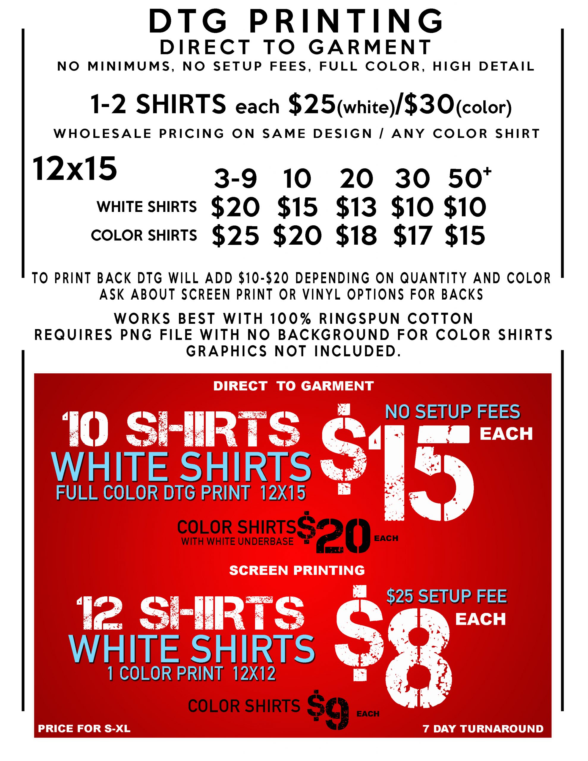 Pricing – Creative Clothing