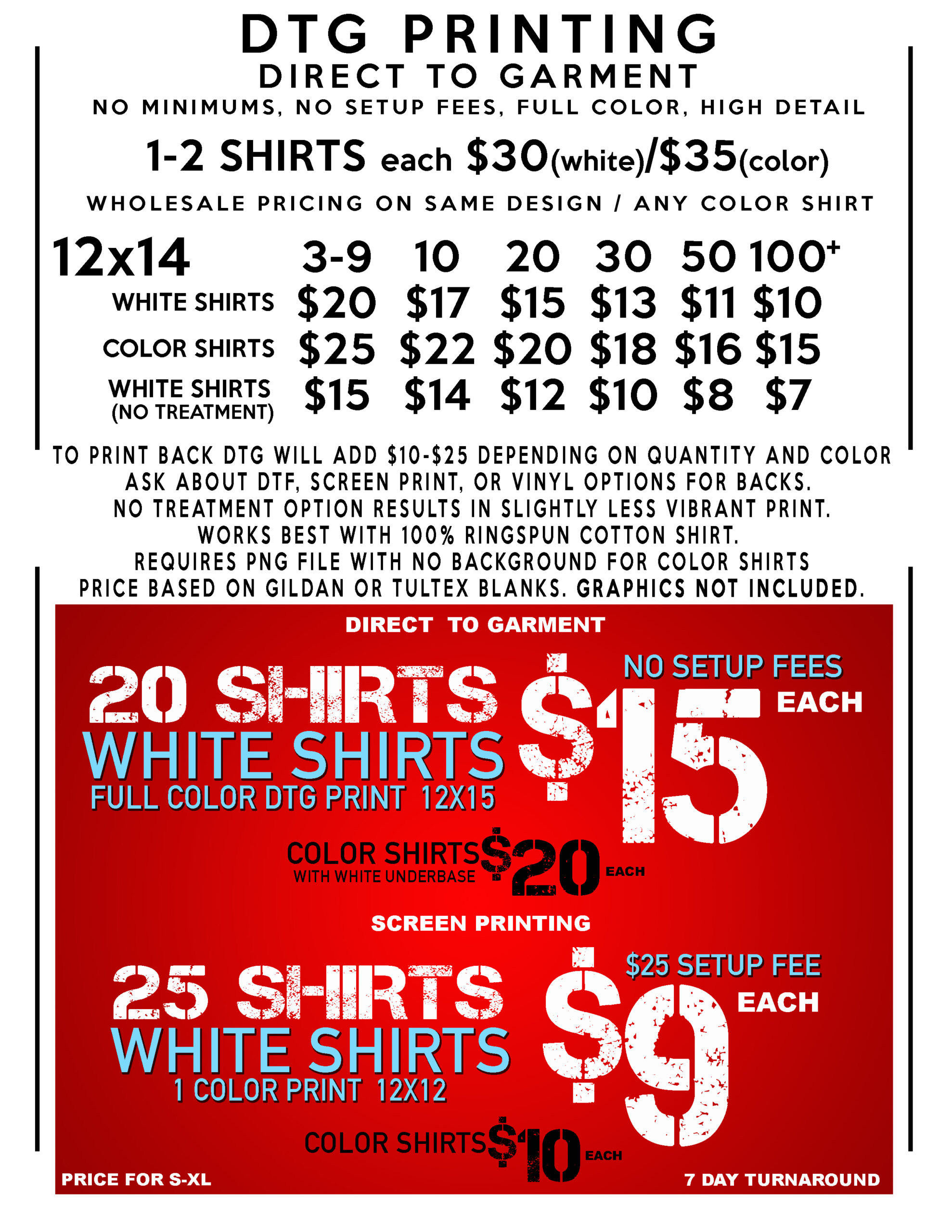 Pricing   Creative Clothing